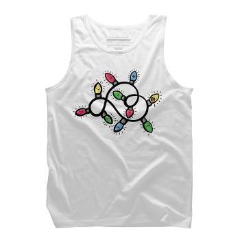Men's Design By Humans Christmas Lights By emcgaughey Tank Top