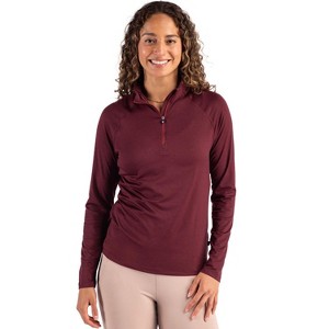 Cutter & Buck Coastline Epic Comfort Recycled Women’s Quarter Zip - 1 of 2