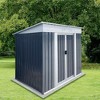 NicBex 6*4ft Outdoor Storage Shed Metal Garden Shed with Single Door and Apex Roof, Weatherproof and Durable, for Garden Tools and Equipment - 2 of 4