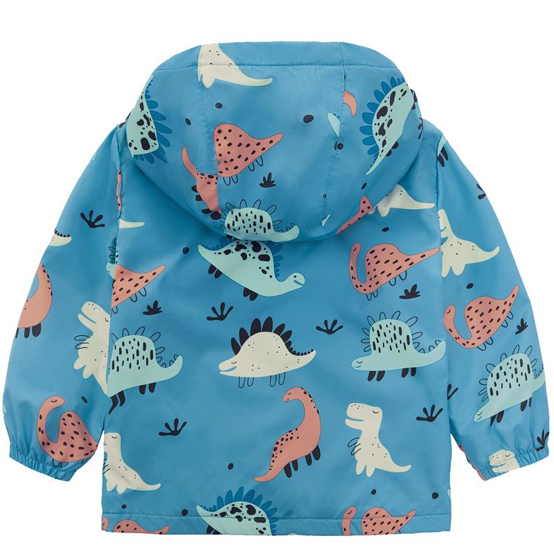 Rokka&Rolla Toddler Boys' Fleece Lined Full Zip Windbreaker Rain Jacket, 5 of 11