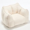 CAVINAS Chenille Fabric Bean Bag Chair,Lazy Sofa Chair with Armrest and High-Resilience Foam,Lounge Chair for Living Room - 2 of 4