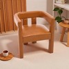 Dsvimoy Accent Chair Dining Chair Set of 2 Stylish Comfort for Dining Room or Kitchen, Brown, 27"*22"*18" - 2 of 4