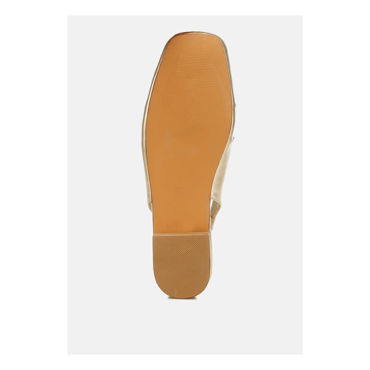 Обувь Rag & Co Womens Berni Metallic Square Toe Flat Slingbacks 8 — фото 5