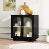 Vynxaria Storage Cabinet with Acrylic Door for Living Room, Dining Room, Study - 3 of 4