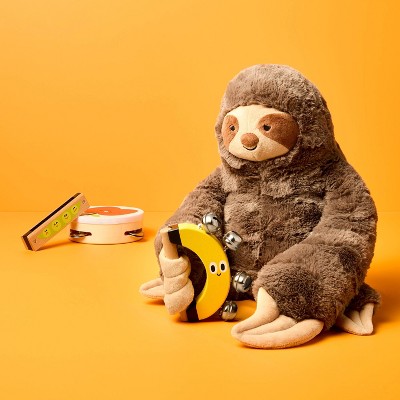 Детские мягкие игрушки Gigglescape 11" Sloth Stuffed Animal - Gigglescape™: Polyester, Zoo Animal, Ages 1+ — фото 2
