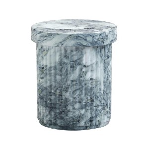 TOV Furniture Serafina Marble Pattern Concrete Indoor / Outdoor Side Table - 1 of 4