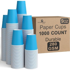 Crown Display 9 oz. Disposable Coffee Cups Paper Cups Hots Drinks/Cold Cups Durable Disposable Hot Tea Cup Disposable - 1 of 4