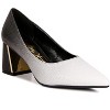 Harlow Metallic Accent Block Heel Women Pumps - 2 of 4