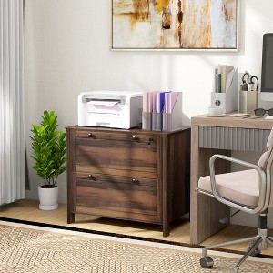 Bella Depot 2 Drawer File Cabinet with Keys and Adjustable Hanging Bar for Letter - 1 of 4
