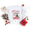 Tis The Season To Read Red Truck - Women's Graphic Sweatshirt - 3 of 4