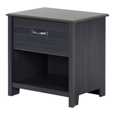 Ulysses 1-Drawer Nightstand Blueberry  - South Shore