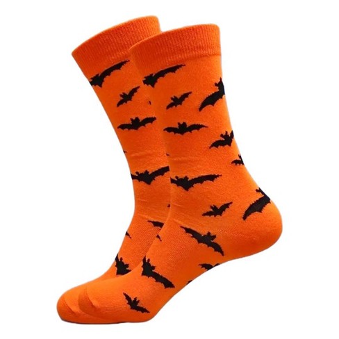 Bat Patterned Socks (men's Sizes Adult Large) From The Sock Panda : Target