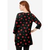 Woman Within Plus Size Perfect Printed Three-Quarter-Sleeve Scoopneck Tunic - 3 of 4