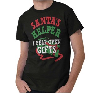 Christmas Santa's Helper Open Presents Graphic T Shirt Men or Women Brisco Brands - 1 of 4