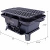 SEVOBAL Grill Cookware Portable Oval Cast, Superior Heat Retention, Enameled Surface for Camping, Tailgating, Backyard BBQs, Black, 16"*10.25"*7.5" - 2 of 4