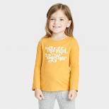 Toddler Girls' Thankful Long Sleeve Shirt - Cat & Jack™ Yellow