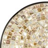 Teal Island Designs Modern Black Round Outdoor Accent Side Table 14" Wide Natural Mosaic Tabletop for Front Porch Patio Home House - 3 of 4