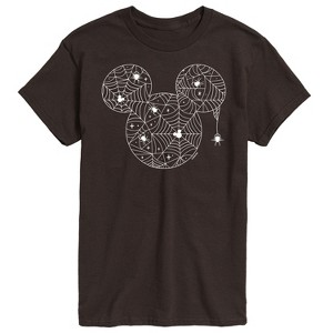 Men's - Disney - Mickey Spider Web Design Short Sleeve Graphic T-Shirt - 1 of 4