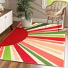Area Rug for Living Room Machine Washable Modern Sun Rug - 2 of 4