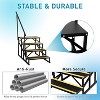 Portable Step Stool with Handrail, Non-Skid Tape Pool Ladder for RV, Travel Traile, Camper Stairs for Indoor and Outdoor Use, Ground Pool Access - 4 of 4
