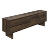 Chic Crate-72 Inch Tv Stand – Brown Laminate Finish with Multi-Drawer Storage, Transitional Modern Entertainment Center (Storage Cabinet) - 4 of 4