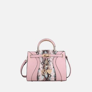 MKF Collection Cassia Snake embossed Vegan Leather Women’s Satchel Bag by Mia K - 1 of 4
