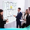 SCRIBBLEDO Quarterly Calendar Magnetic Glass Dry Erase Board 34"x46" - 3 of 4
