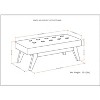 NicBex 40.2" Storage Bench Rectangle Mid Century Faux Leather Tufted Ottoman Bench for Bedroom, Entryway - 2 of 4