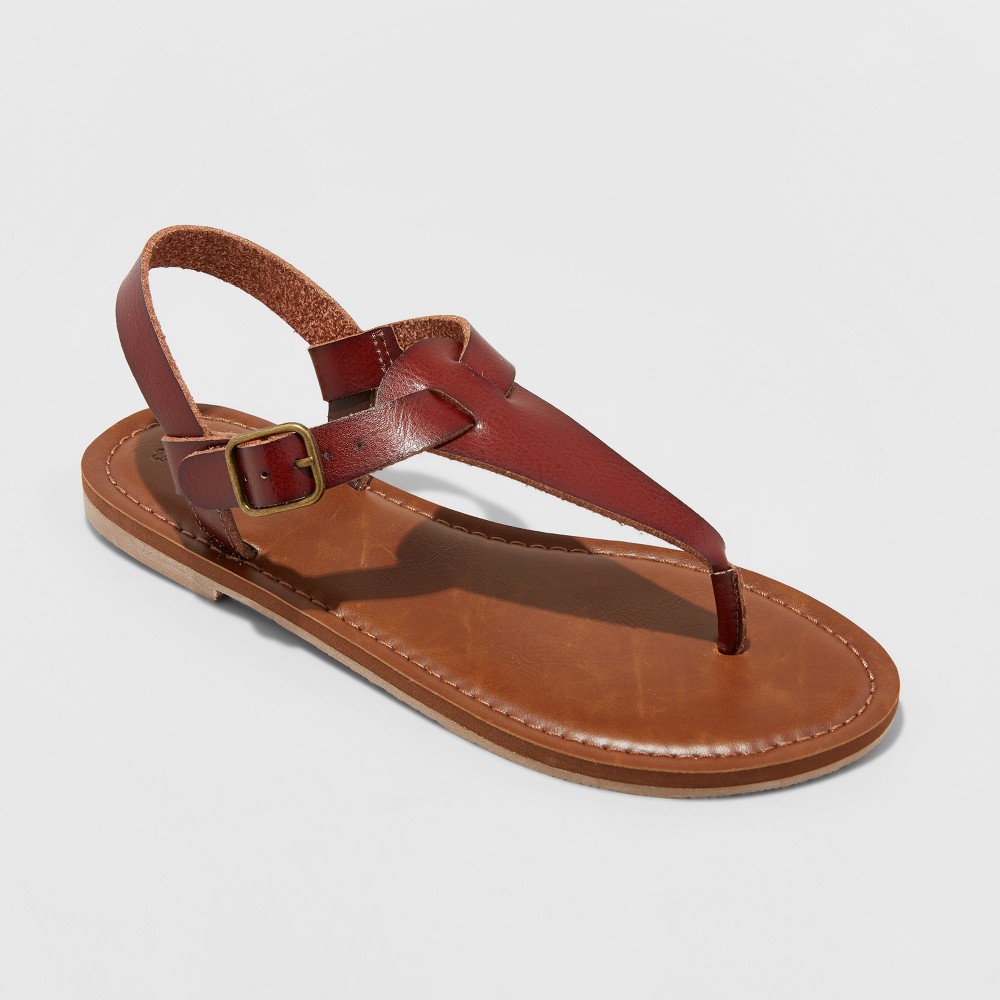 Women's Lady Toe Thong Sandal - Universal Thread Brown 11