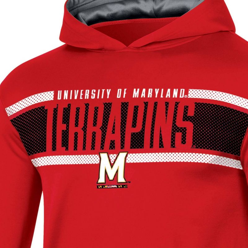 NCAA Maryland Terrapins Boys&#39; Poly Hooded Sweatshirt, 3 of 4