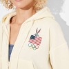 Women's Looney Tunes Bugs Bunny Graphic Hoodie Sweatshirt - Cream - 4 of 4