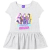 Disney Descendants Mal Evie Uma Big Girls Peplum T-Shirt Capri Legging Set Grey/Purple 14-16 - 3 of 4