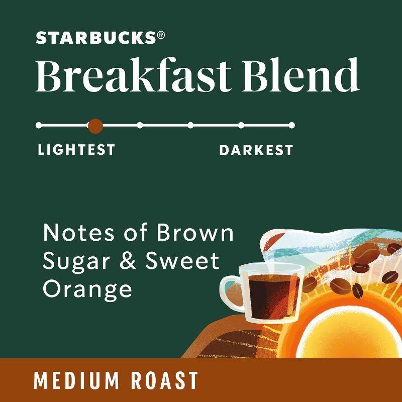 Starbucks Keurig Breakfast Blend Medium Roast Coffee Pod&#160; - 22 K-Cups, 3 of 10
