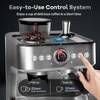 GustoWave Stainless Steel Semi Automatic Espresso Machine with Grinder, Milk Frother & 20 Bar Pump Pressure - 3 of 4