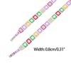 INSPIRE CHIC Colorful Heart Square Print Flat Shoelaces for Sneakers 1 Pair - 3 of 4