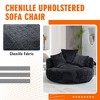MOONMISS Chenille High-Density Foam Soft Bean bag Chair with 3 Pillows and Wide Backrest - 2 of 4