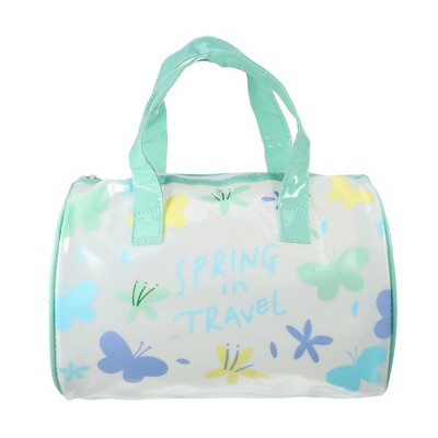 Unique Bargains Cylinder Cosmetic Bag Green 1 Pc