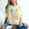 Simply Sage Market Women's Retro Peachy Short Sleeve Garment Dyed Tee - 2 of 4