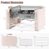 Costway Outdoor Charcoal Grill with 2 Stainless Steel Grill Nets Charcoal Box for Camping - 3 of 4
