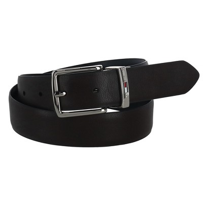 Tommy Hilfiger Men's Double-Loop Feather-Edge Belt - Macy's