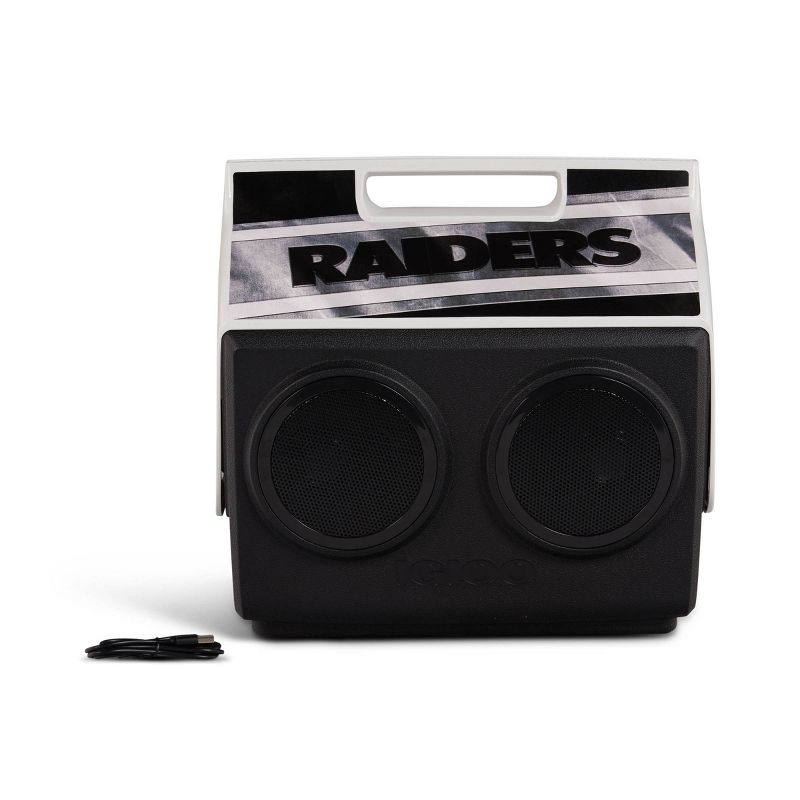 NFL Las Vegas Raiders Playmate Classic KoolTunes 14qt Cooler - Black, 1 of 16
