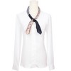 INSPIRE CHIC Women Contrast Color Retro Printed Square Satin Bandanas Neck Scarves 1Pc - 2 of 4