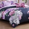 Bebejan Purple Bliss 100% Cotton 5 Piece Reversible Comforter Set - 3 of 4