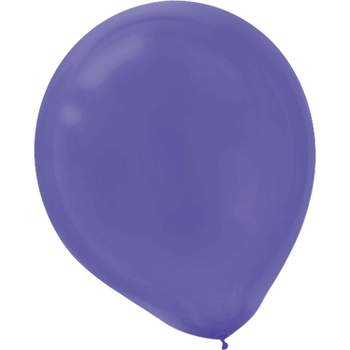 Amscan Solid Color Latex Balloons Packaged 9'' 18/Pack New Purple 20 Per Pack (113255.106)