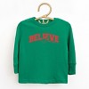 SmileyWorld Varisty Believe - Youth Long Sleeve Graphic T-Shirt and Toddler Long Sleeve Graphic Tee - 2 of 3