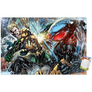 Trends International DC Comics - Aquaman - Aquaman vs. Black Manta Unframed Wall Poster Prints - 1 of 4