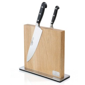 Zassenhaus Magnetic Knife Block, Oak Wood, Beige 11" x 3.5" - 1 of 4
