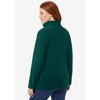 Woman Within Microfleece Quarter-Zip Pullover - 3 of 4