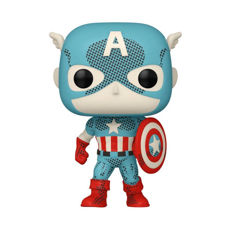 Funko POP! Marvel: Disney 100 Retro Reimagined Captain America Figure (Target Exclusive), 2 of 8