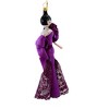 De Carlini Italian Ornaments 7.0 Inch Alexandra In Elegant Purple Dress Christmas Tree Ornament , Shopping Diva Fashion (1PC) - 3 of 3